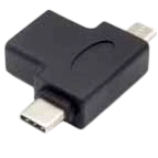 Переходник USB - microUSB/USB Type-C, KS-IS KS-360