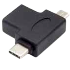 Переходник USB - microUSB/USB Type-C, KS-IS KS-360