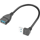 Переходник USB A (M) - USB A (F), KS-IS KS-401