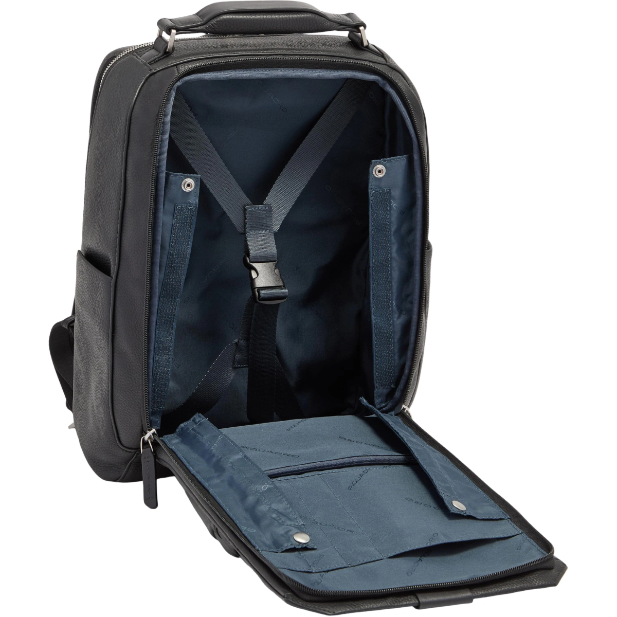 Рюкзак для ноутбука Piquadro Leather Travel 14" Black (CA7157W144/N) - фото 6