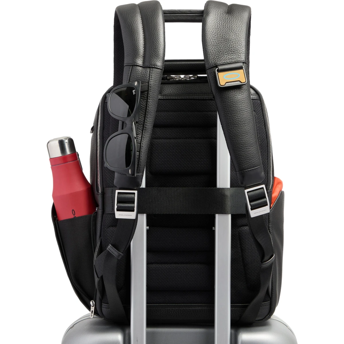 Рюкзак для ноутбука Piquadro Leather Travel 14" Black (CA7157W144/N) - фото 7