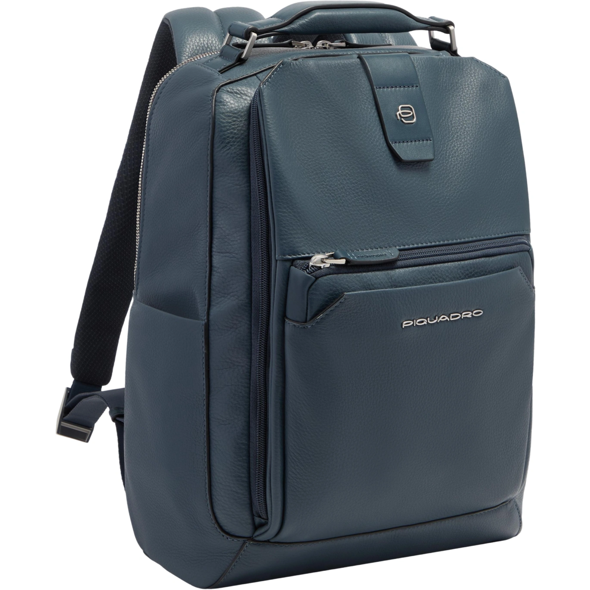 Рюкзак для ноутбука Piquadro Leather Travel 14" Blue (CA7157W144/BLU) - фото 2