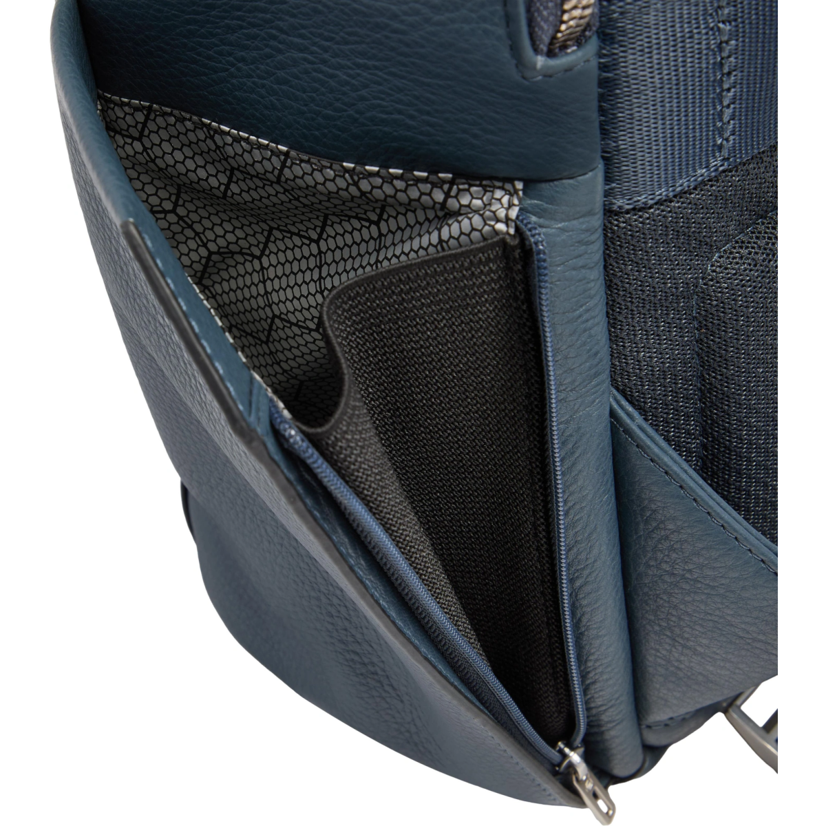 Рюкзак для ноутбука Piquadro Leather Travel 14" Blue (CA7157W144/BLU) - фото 5