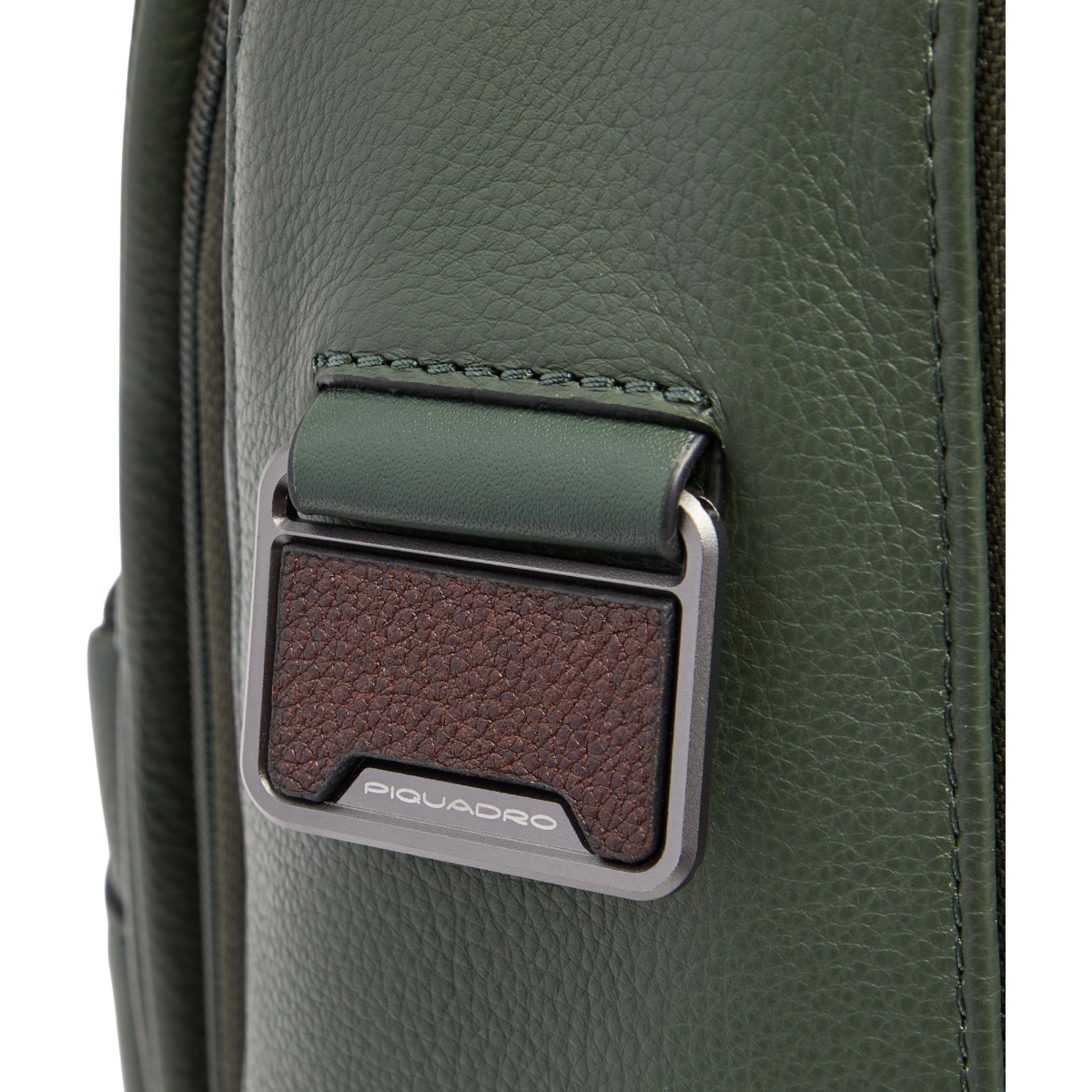 Рюкзак для ноутбука Piquadro Leather Travel 14" Green (CA7157W144/VE) - фото 3