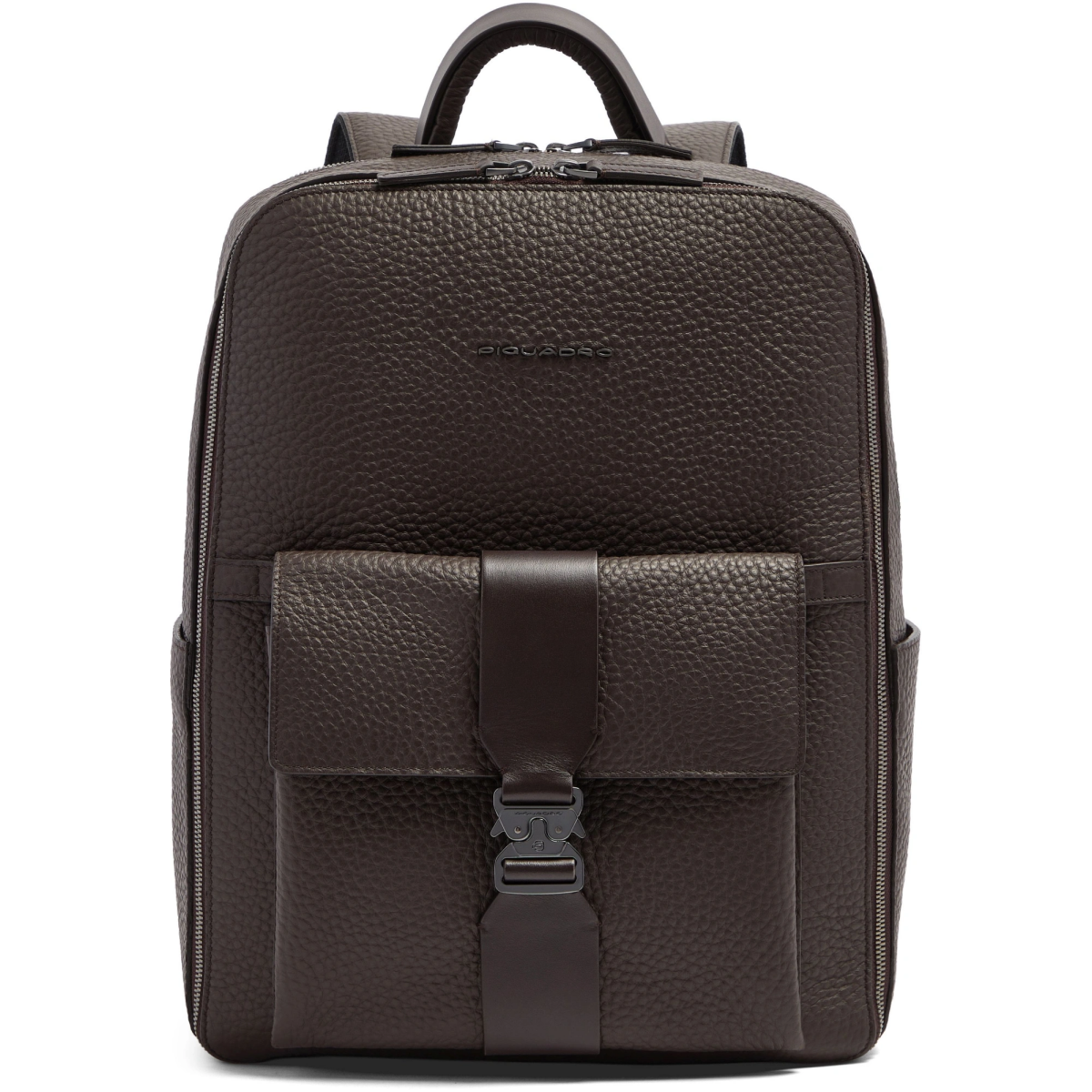Рюкзак для ноутбука Piquadro Leather Travel Backpack Dark Brown (CA7263W151/TM)