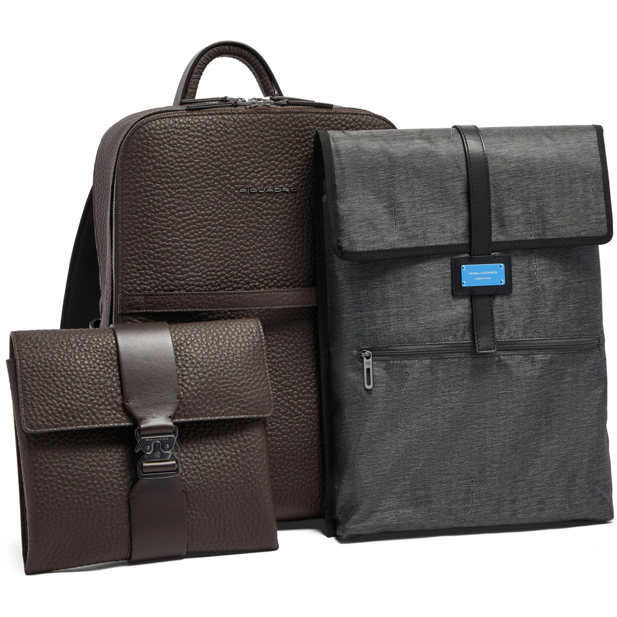 Рюкзак для ноутбука Piquadro Leather Travel Backpack Dark Brown (CA7263W151/TM) - фото 4