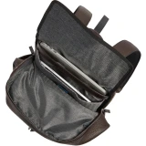 Рюкзак для ноутбука Piquadro Leather Travel Backpack Dark Brown (CA7263W151/TM)