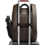 Рюкзак для ноутбука Piquadro Leather Travel Backpack Dark Brown (CA7263W151/TM)