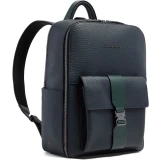 Рюкзак для ноутбука Piquadro Leather Travel Backpack Blue/Green (CA7263W151/BLUVE)