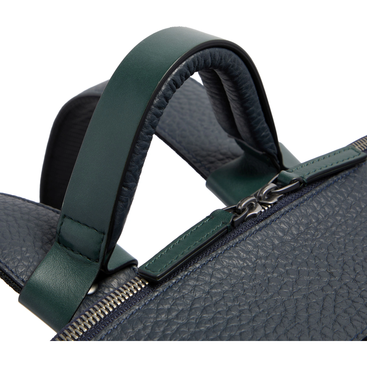 Рюкзак для ноутбука Piquadro Leather Travel Backpack Blue/Green (CA7263W151/BLUVE) - фото 4