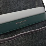 Рюкзак для ноутбука Piquadro Leather Travel Backpack Blue/Green (CA7263W151/BLUVE)