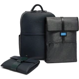 Рюкзак для ноутбука Piquadro Leather Travel Backpack Blue/Green (CA7263W151/BLUVE)
