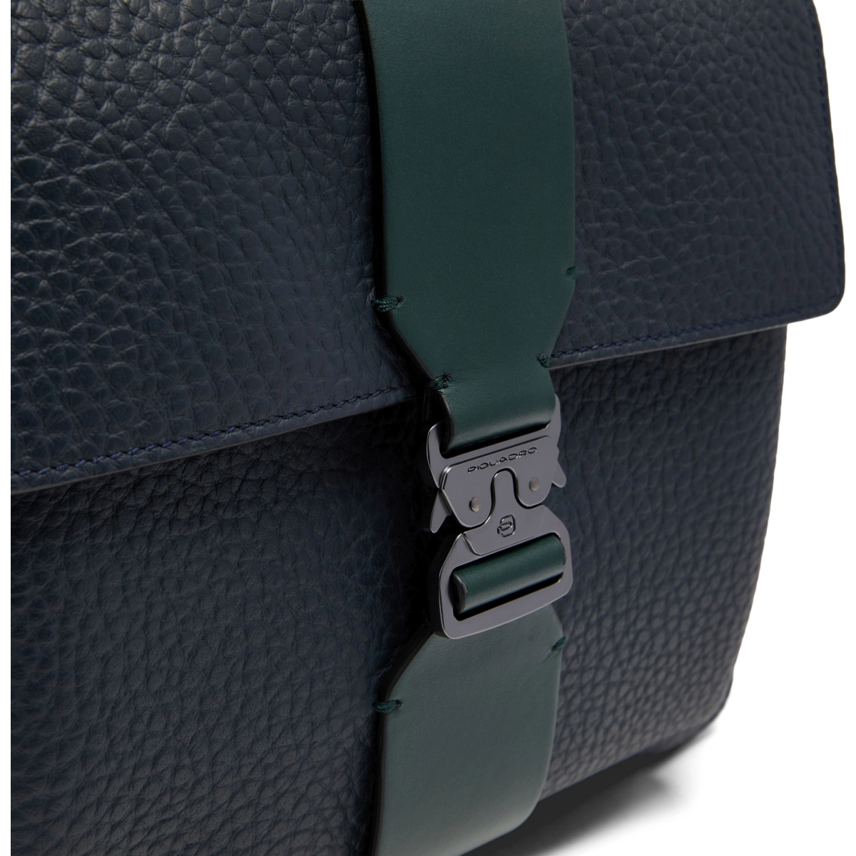 Рюкзак для ноутбука Piquadro Leather Travel Backpack Blue/Green (CA7263W151/BLUVE) - фото 9