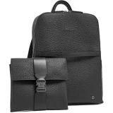 Рюкзак для ноутбука Piquadro Leather Travel Backpack Black (CA7263W151/N)