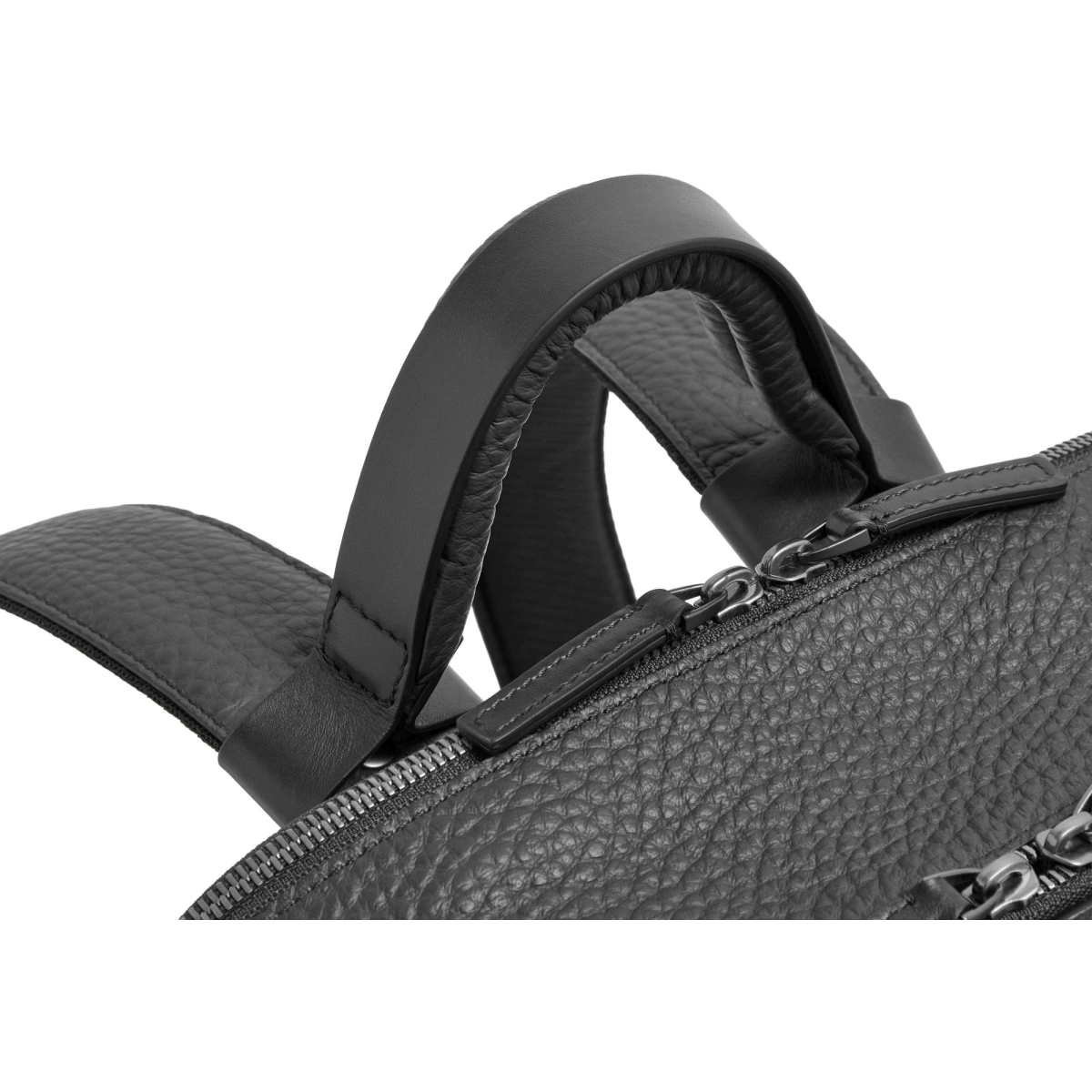 Рюкзак для ноутбука Piquadro Leather Travel Backpack Black (CA7263W151/N) - фото 6