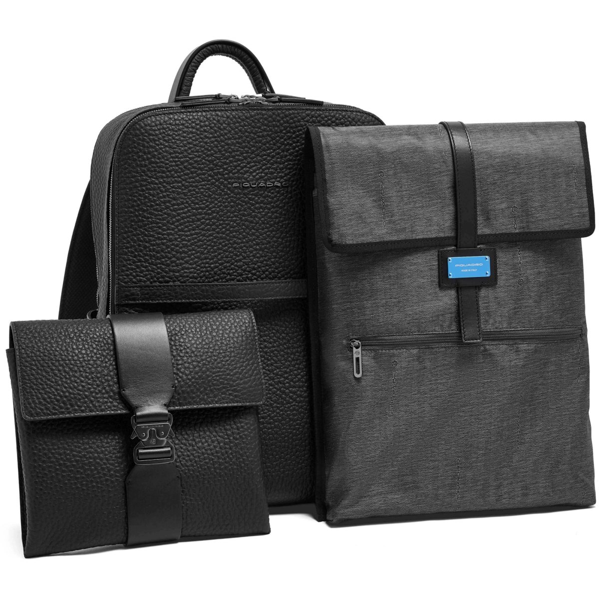 Рюкзак для ноутбука Piquadro Leather Travel Backpack Black (CA7263W151/N) - фото 8