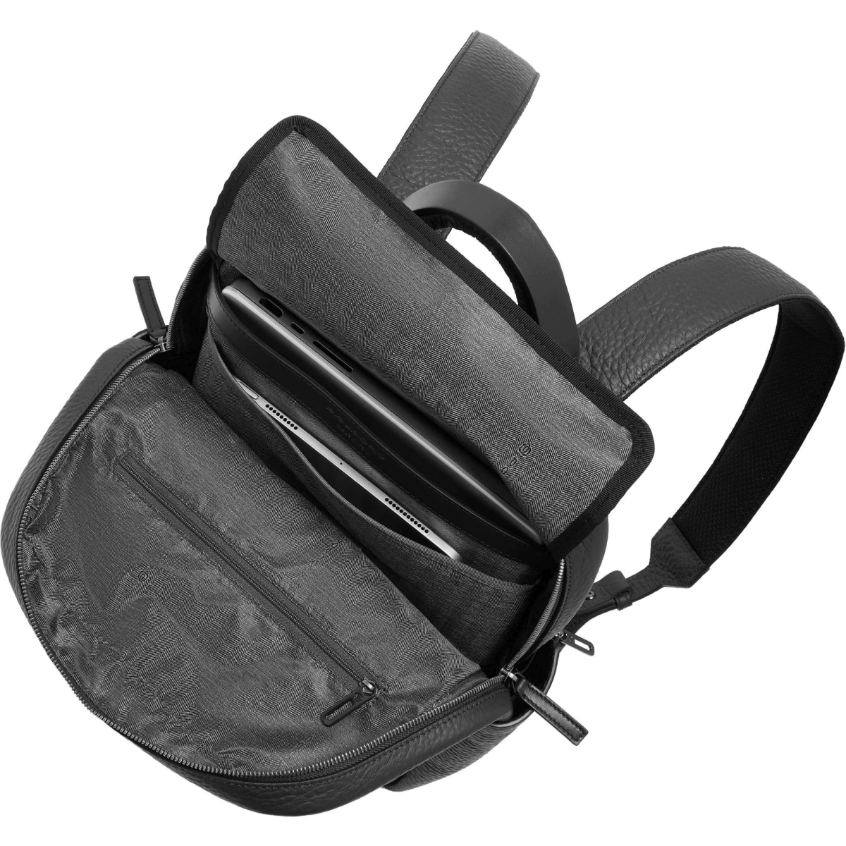Сумка для ноутбуков Piquadro Leather Backpack 14" Black (CA7262W151/N) - фото 3