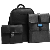 Сумка для ноутбуков Piquadro Leather Backpack 14" Black (CA7262W151/N)