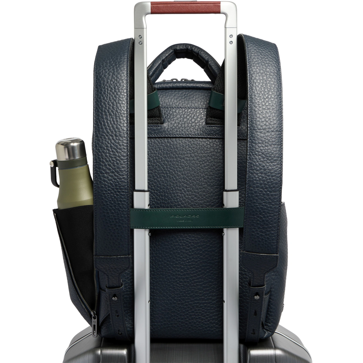 Сумка для ноутбуков Piquadro Leather Backpack 14" Blue/Green (CA7262W151/BLUVE) - фото 3