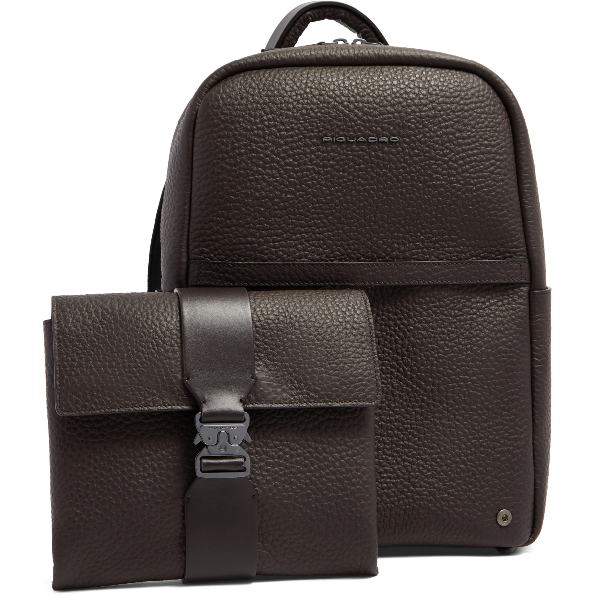 Сумка для ноутбуков Piquadro Leather Backpack 14" Dark Brown (CA7262W151/TM) - фото 5
