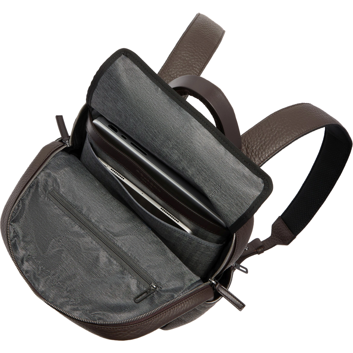 Сумка для ноутбуков Piquadro Leather Backpack 14" Dark Brown (CA7262W151/TM) - фото 6