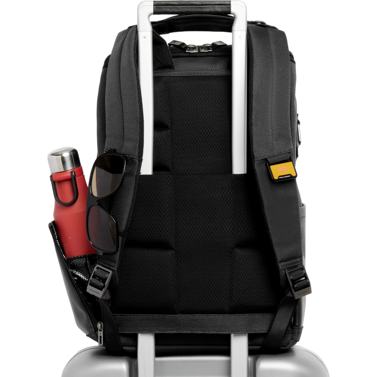 Рюкзак для ноутбука Piquadro Leather & Water-Resistant 14" Black (CA7278W150/N) - фото 6