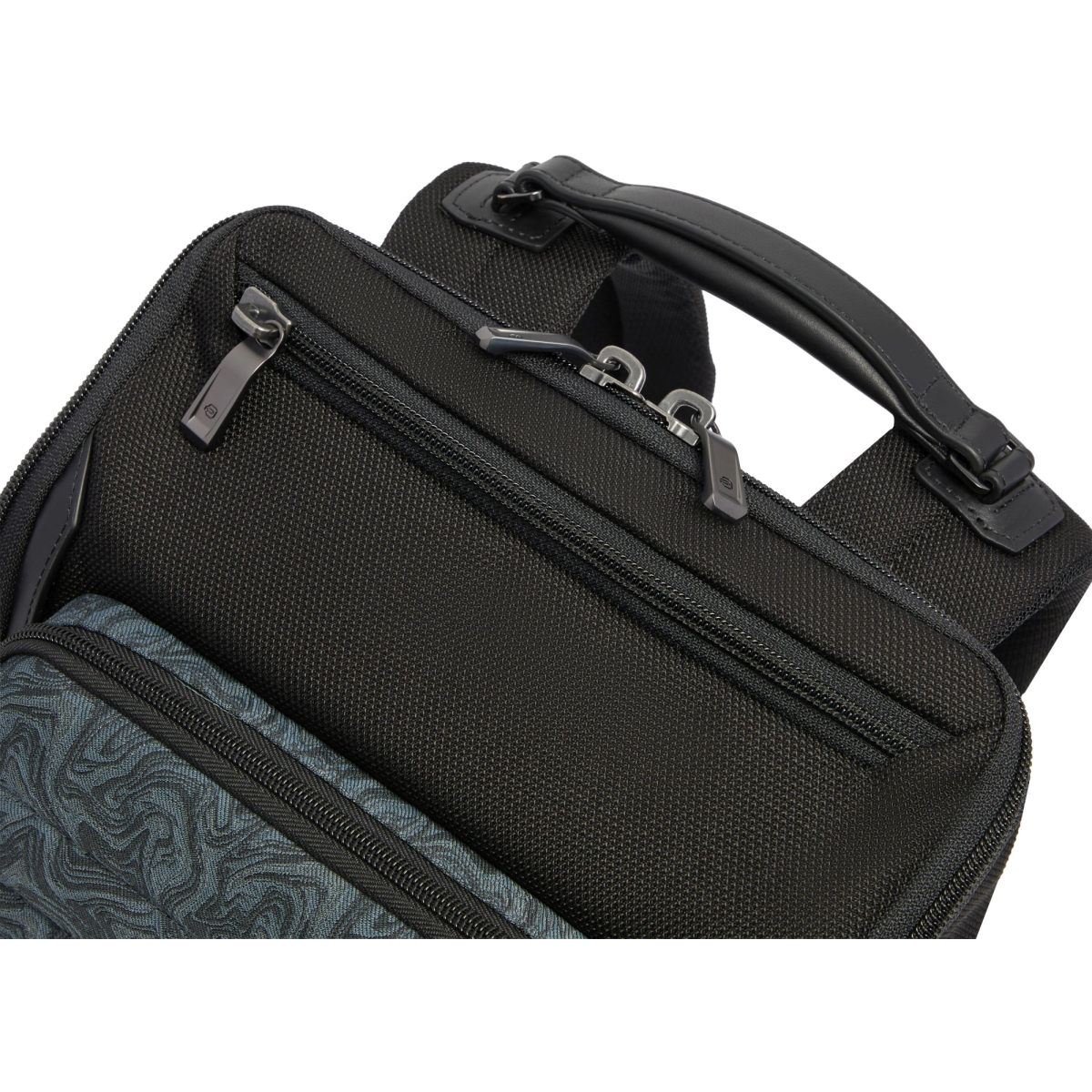Рюкзак для ноутбука Piquadro Leather & Water-Resistant 14" Blue (CA7278W150/BLUS) - фото 5