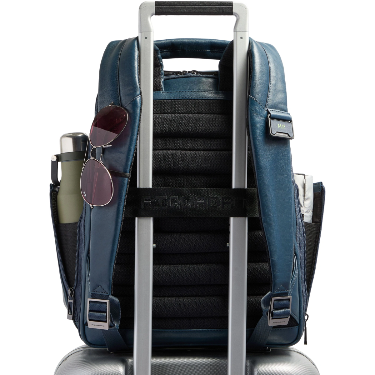 Рюкзак для ноутбука Piquadro Leather 14" with Wireless Charging Blue (CA7180W143/BLU) - фото 5