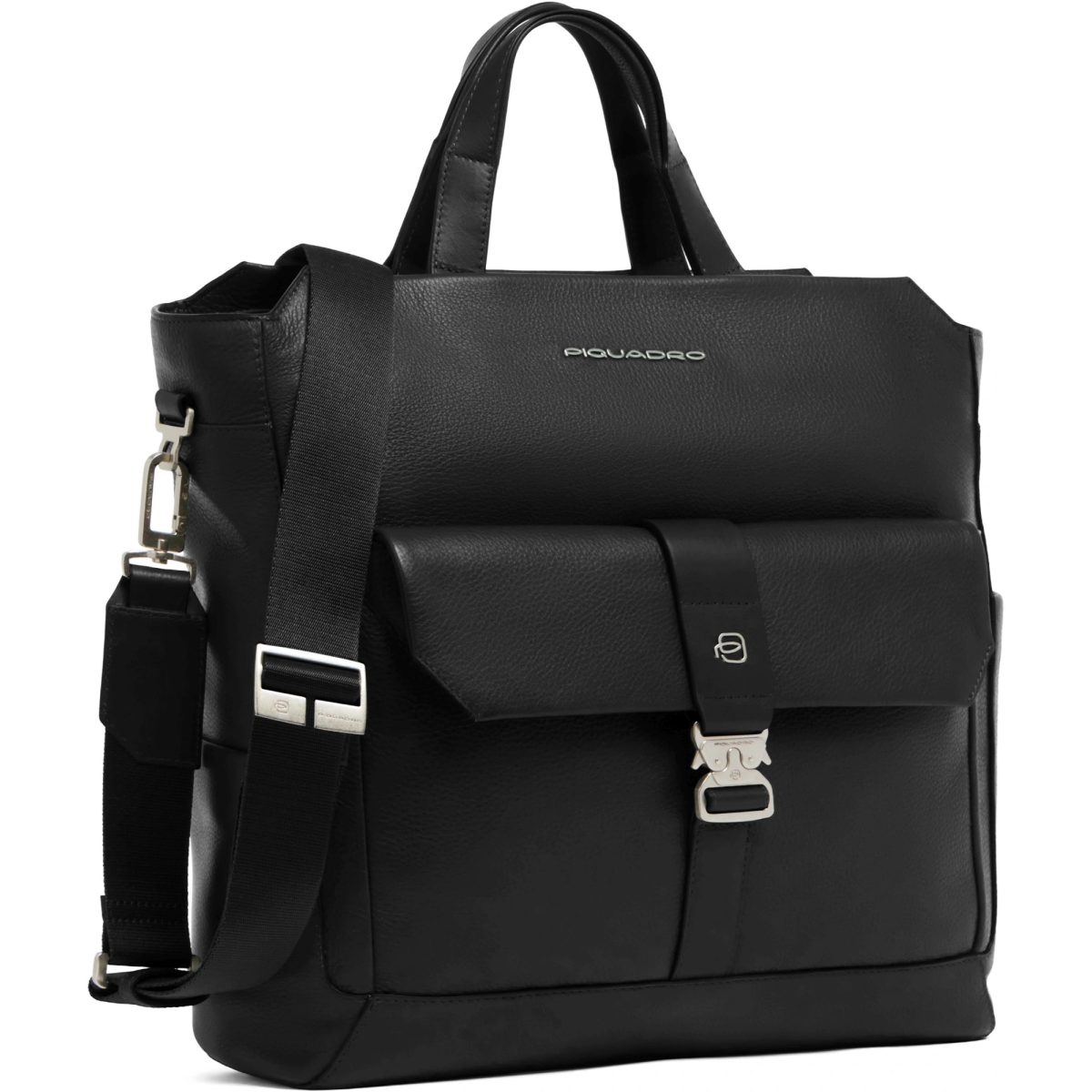 Сумка для ноутбуков Piquadro Leather Tote 14" Black (CA7255W144/N) - фото 2