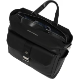 Сумка для ноутбуков Piquadro Leather Tote 14" Black (CA7255W144/N)