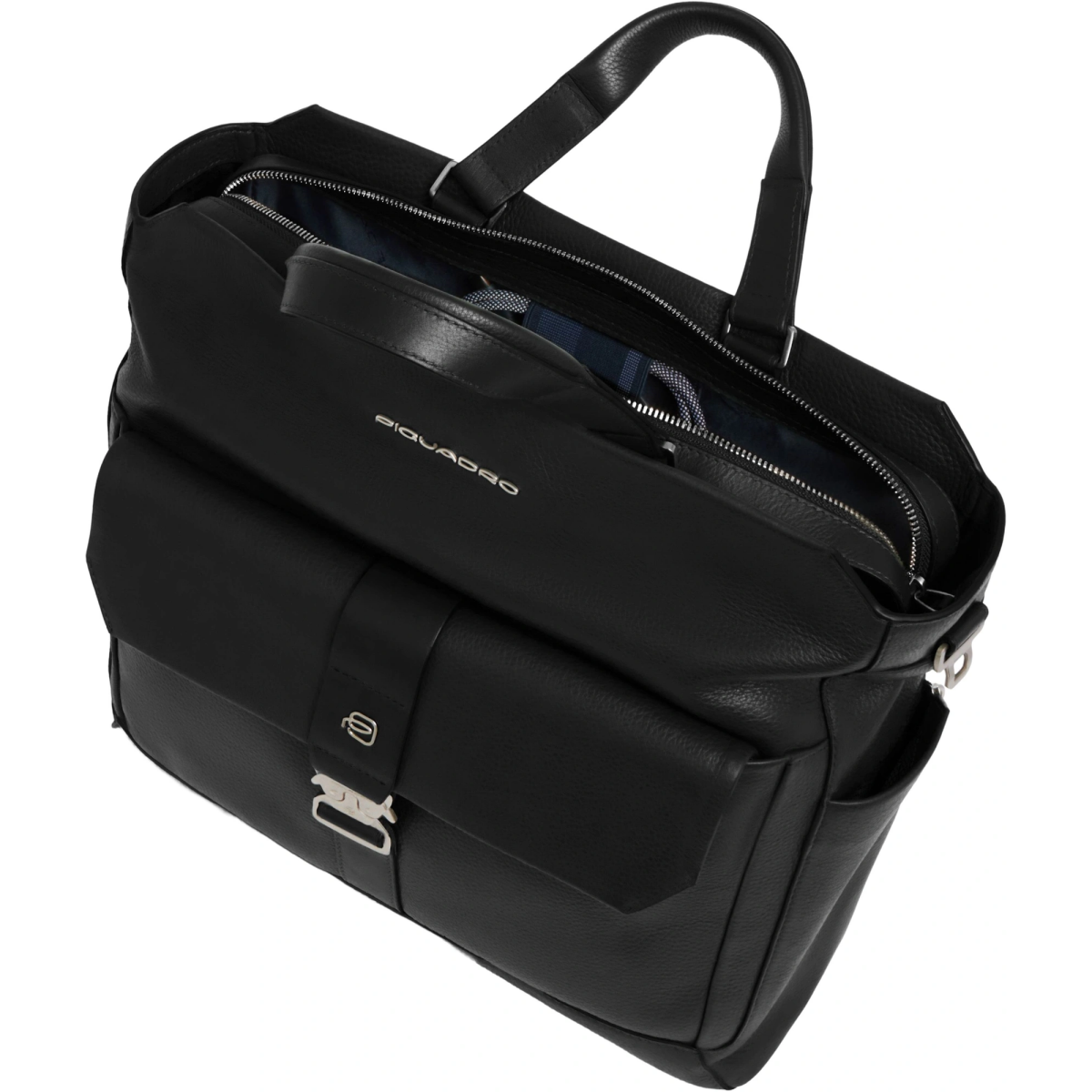 Сумка для ноутбуков Piquadro Leather Tote 14" Black (CA7255W144/N) - фото 3