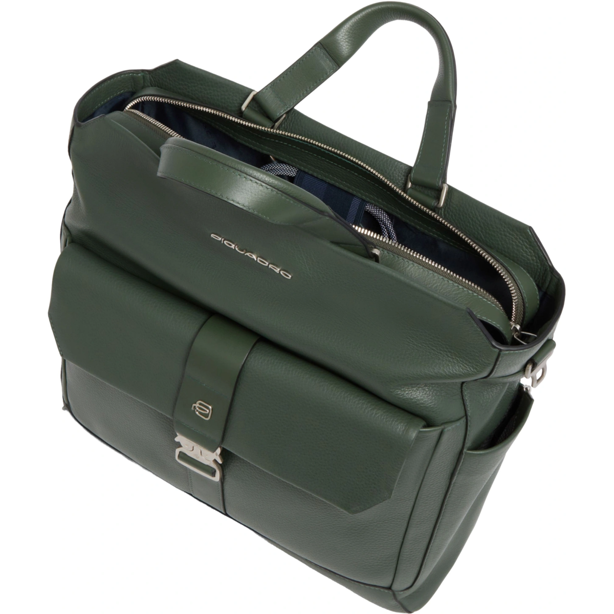 Сумка для ноутбуков Piquadro Leather Tote 14" Green (CA7255W144/VE) - фото 4