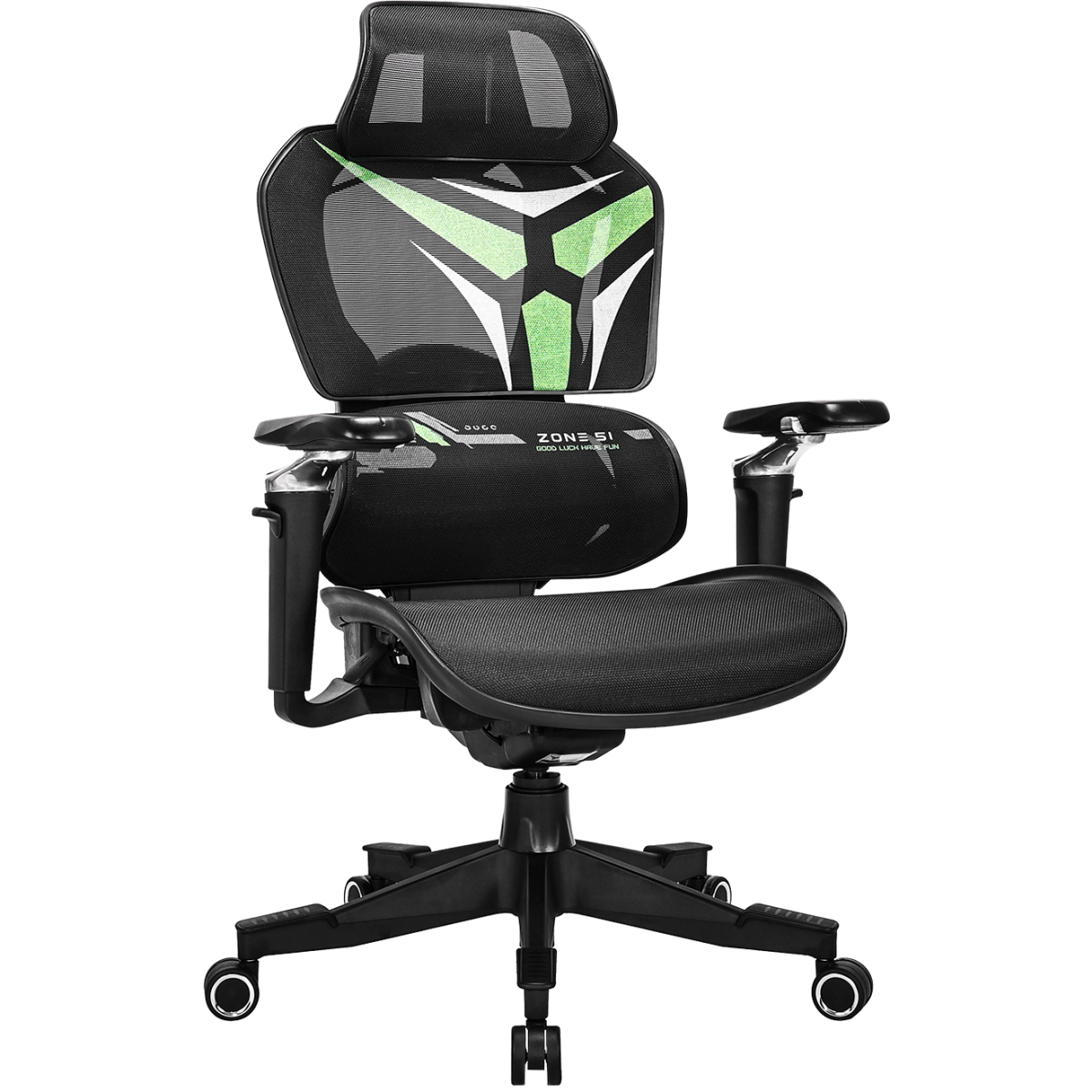 Офисное кресло ZONE 51 FREELANCER X7 Black/Green - Z51-FX7-GN