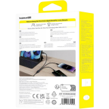 Кабель USB - microUSB/USB Type-C/Lightning, 0.8м, Baseus P10376303121-01