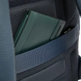 Рюкзак для ноутбука Piquadro Leather Cabin with 15.6" Laptop Pocket Blue (CA7159W144/BLU)