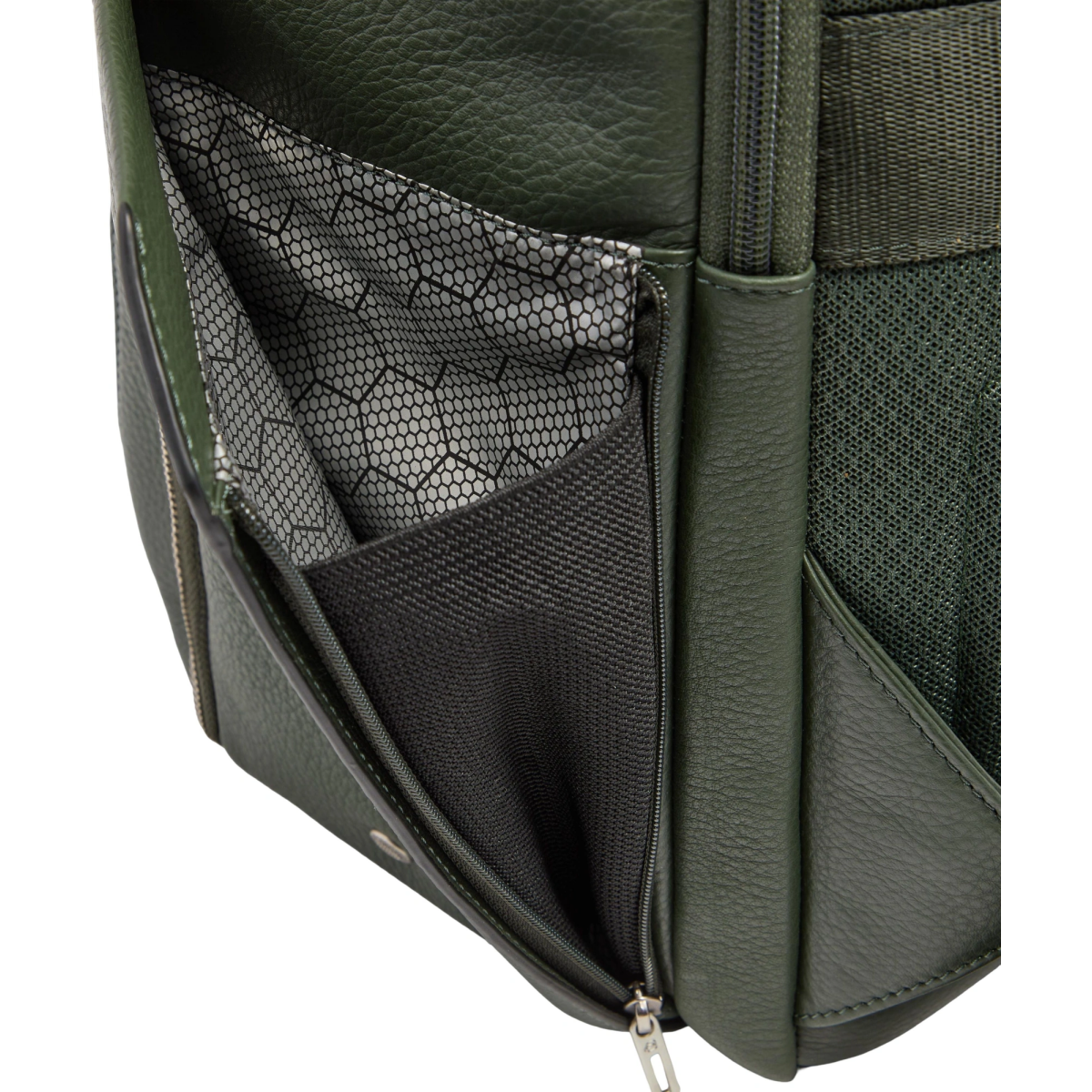 Рюкзак для ноутбука Piquadro Leather Cabin with 15.6" Laptop Pocket Green (CA7159W144/VE) - фото 5