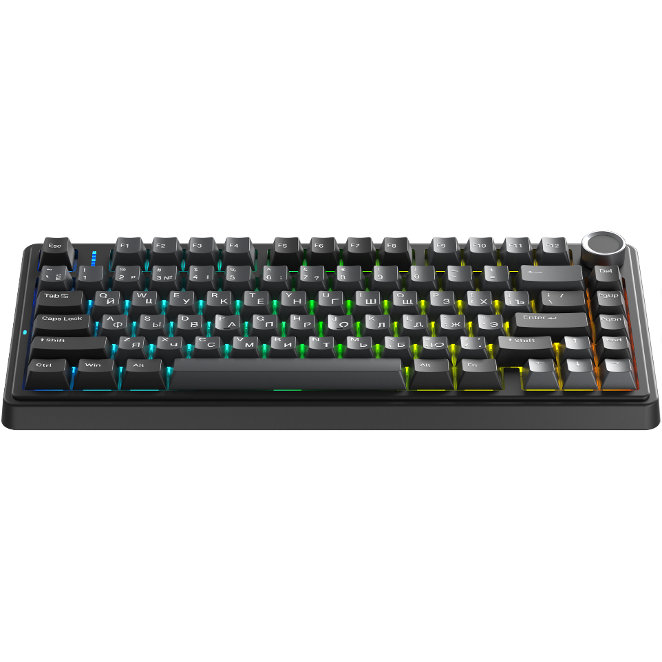 Клавиатура AULA F75 Black/Grey (Milk White Switches) - фото 3