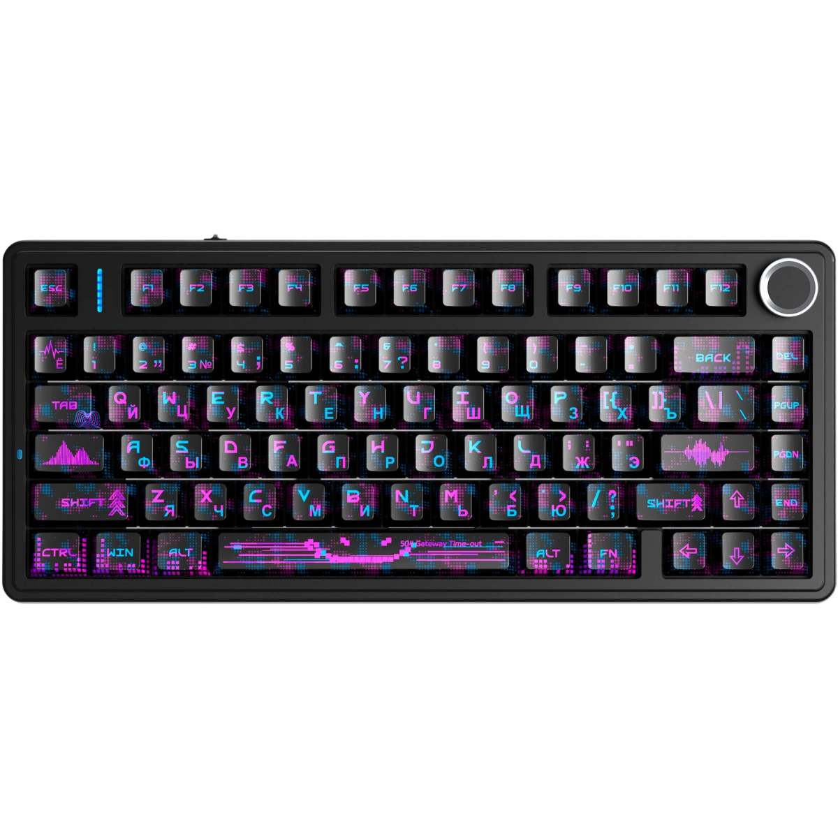 Клавиатура AULA F75 Neonight (Cotton Candy Switches)