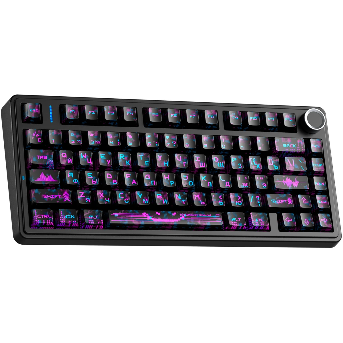 Клавиатура AULA F75 Neonight (Cotton Candy Switches) - фото 2
