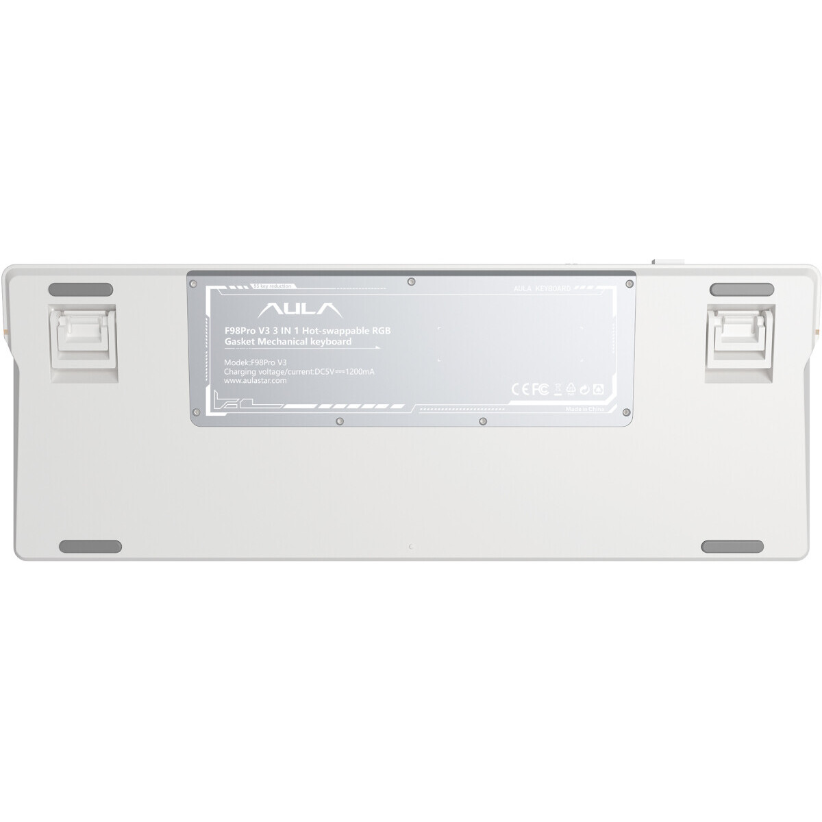 Клавиатура AULA F98Pro V3 White/Blue/Pink - фото 3