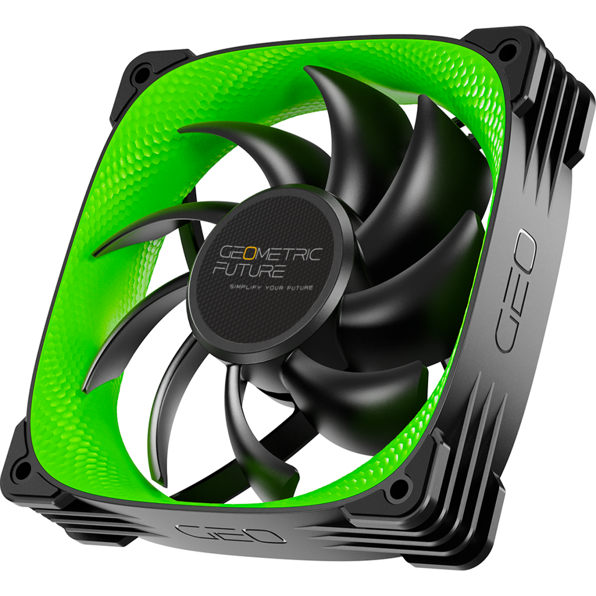 Вентилятор для корпуса Geometric Future Squama 3005G-12 Green (3 шт.) - 1F3005G312000 - фото 3