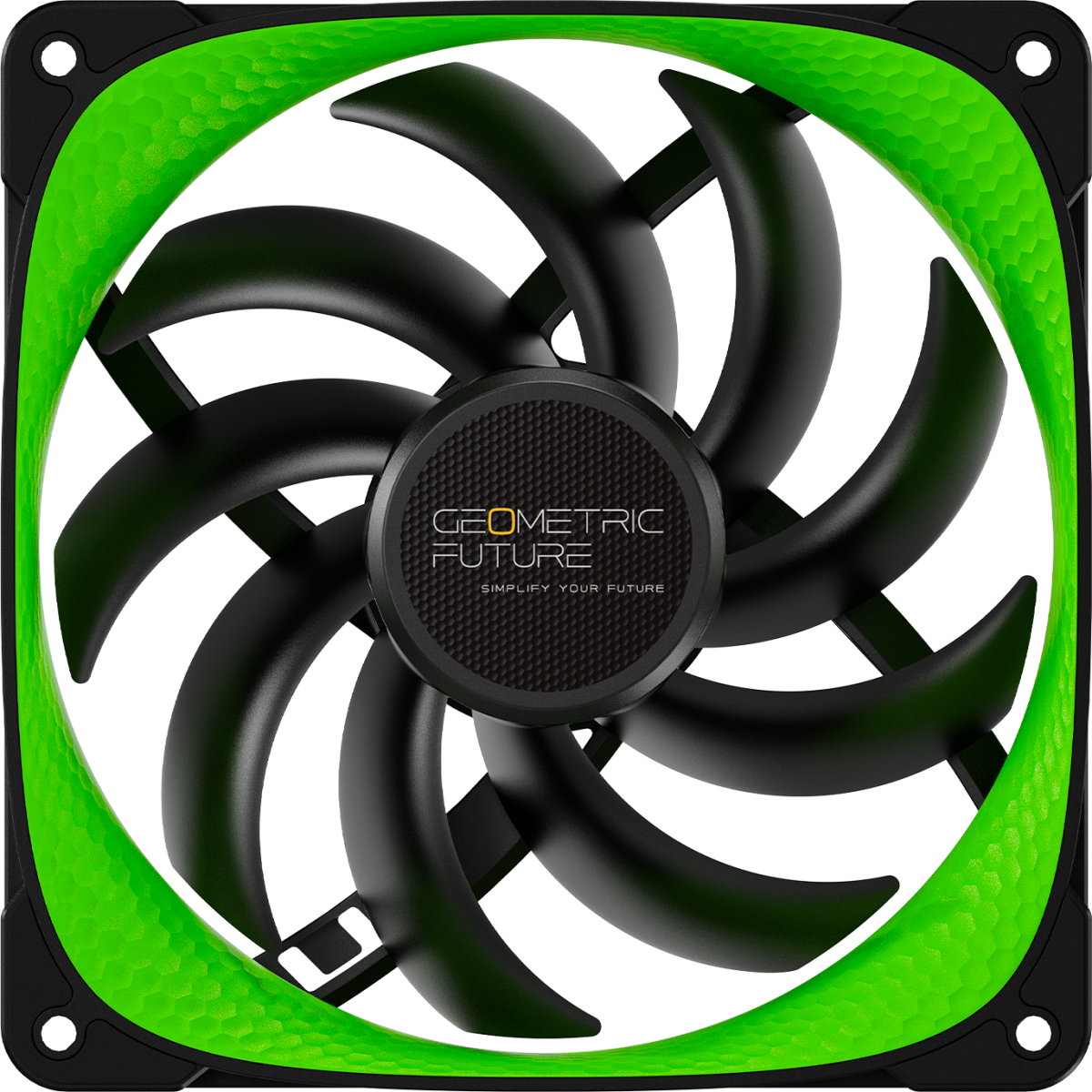 Вентилятор для корпуса Geometric Future Squama 3005G-14 Green (3 шт.) - 1F3005G314000 - фото 2