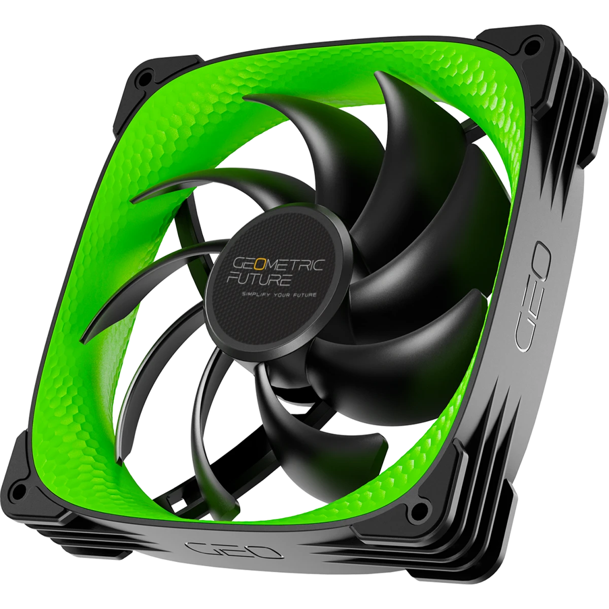 Вентилятор для корпуса Geometric Future Squama 3005G-14 Green (3 шт.) - 1F3005G314000 - фото 3