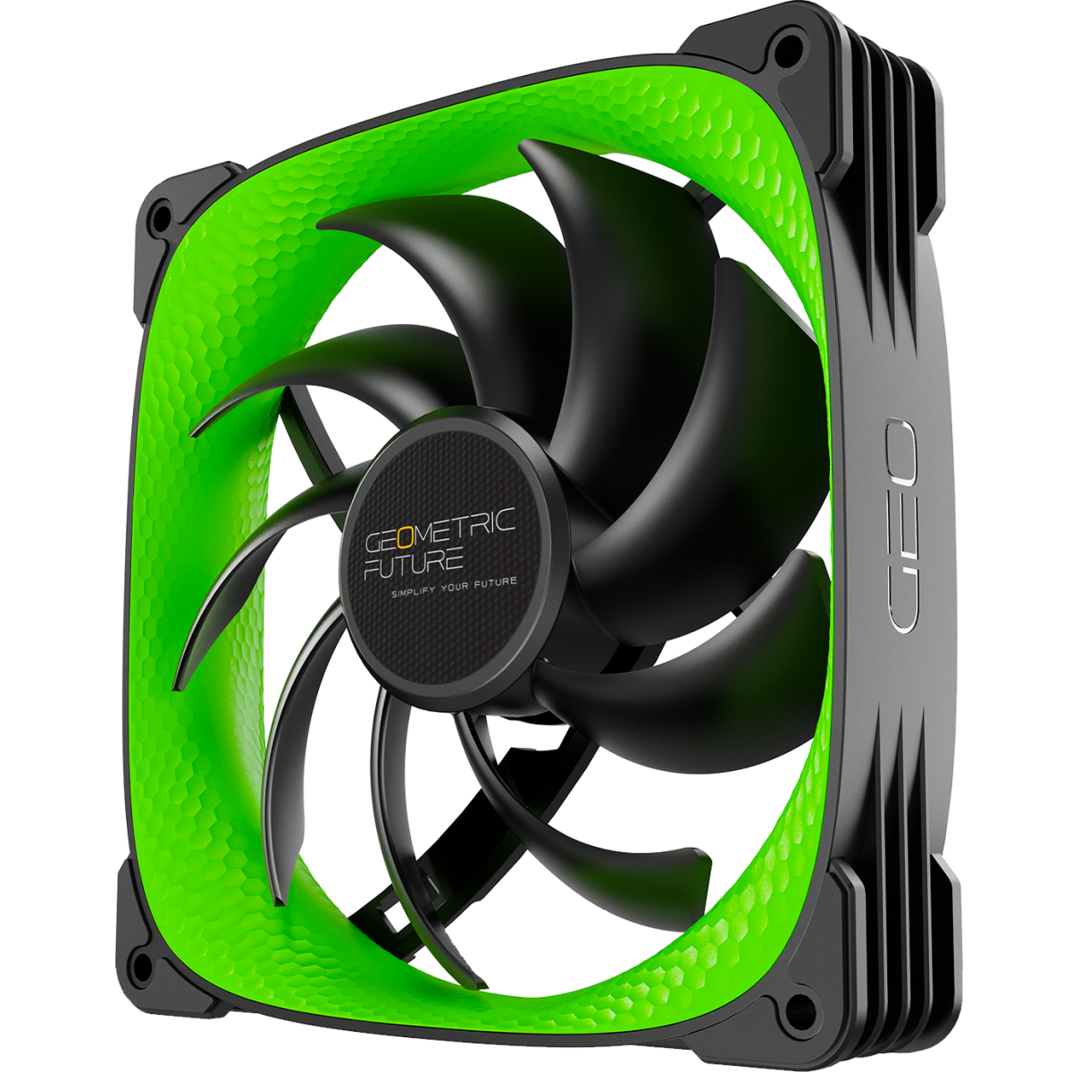 Вентилятор для корпуса Geometric Future Squama 3005G-14 Green (3 шт.) - 1F3005G314000 - фото 4