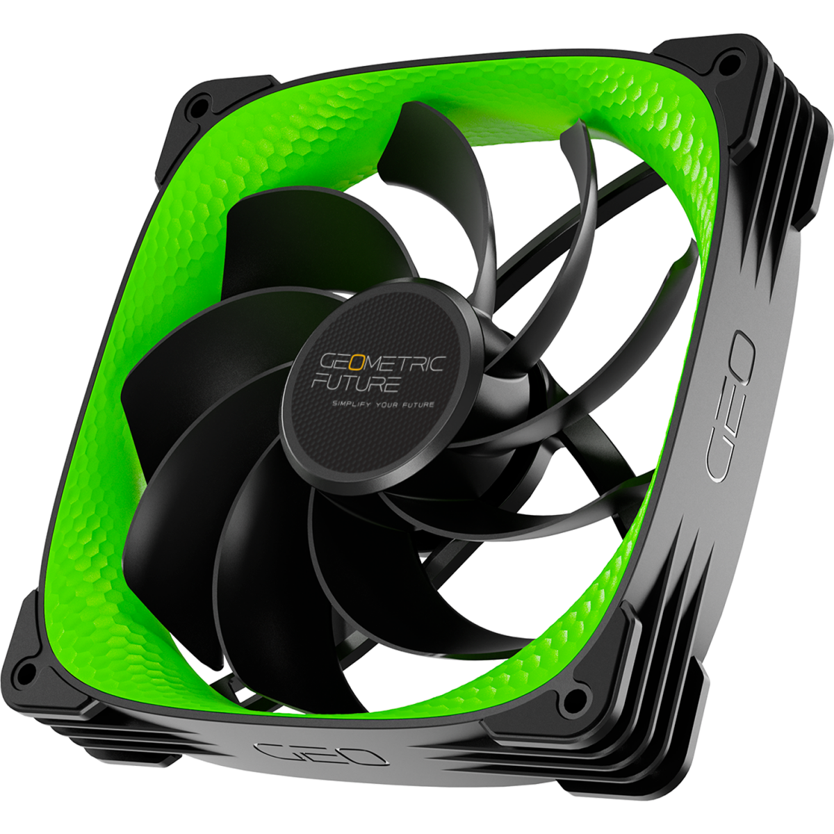 Вентилятор для корпуса Geometric Future Squama 3005RG-14 Green - 1F3005R114200 - фото 2