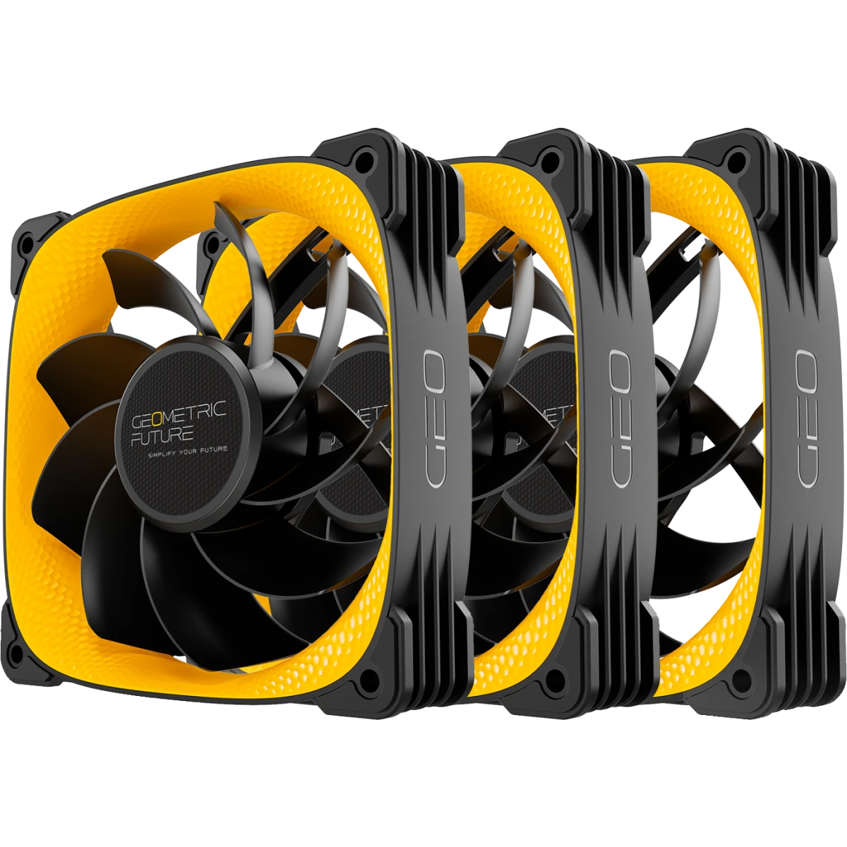 Вентилятор для корпуса Geometric Future Squama 3005RY-12 Yellow (3 шт.) - 1F3005R312300