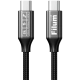 Кабель USB Type-C - USB Type-C, 1м, Filum FL-USB-40G240W-CM/CM-1M