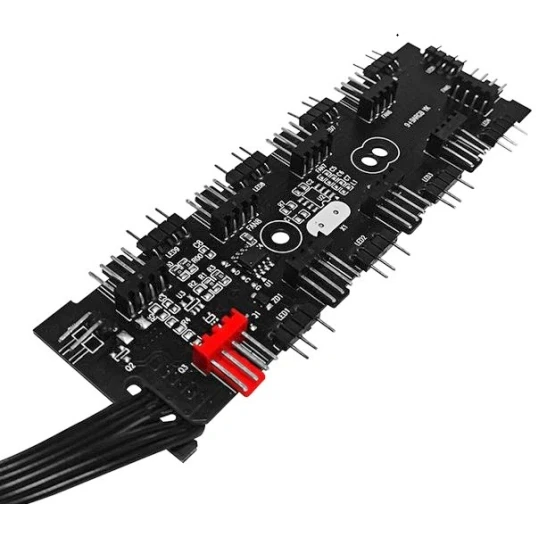 Контроллер вентиляторов Eurocase EU-HUB9 ARGB PWM - фото 2
