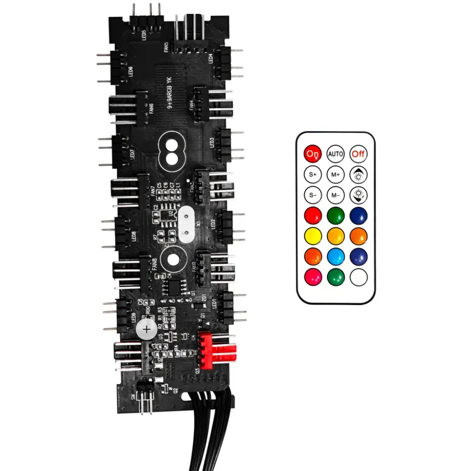 Контроллер вентиляторов Eurocase EU-HUB9 ARGB PWM