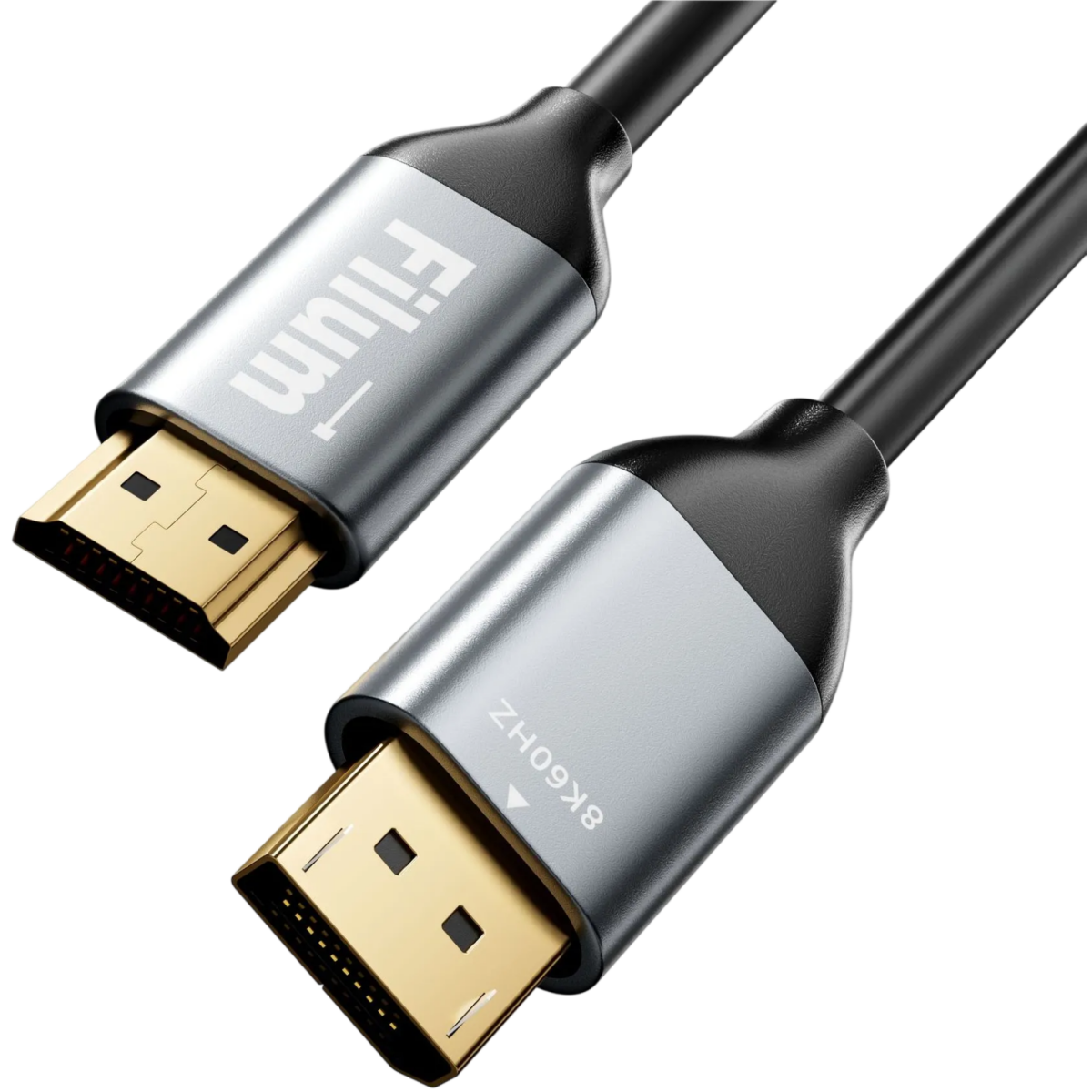 Кабель DisplayPort (M) - HDMI (M), 1.8м, Filum FL-AV-DP-HDMI8K60HZ-1.8M - фото 2